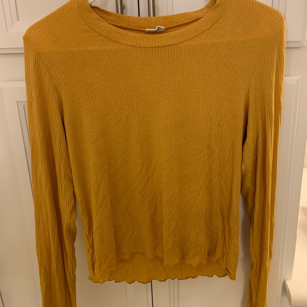 Long Sleeve Ribbed Shirt